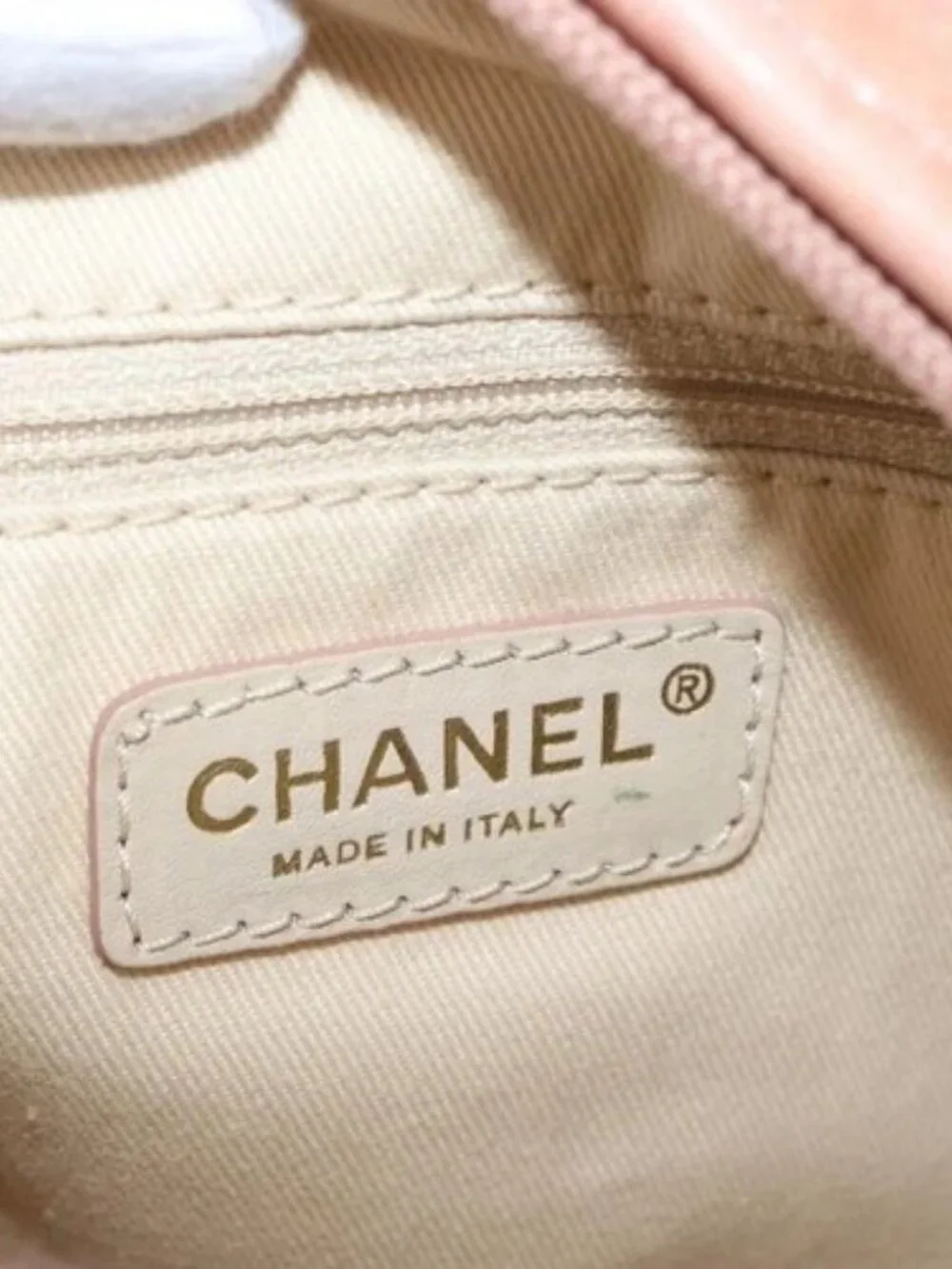 CHANEL Matelasse Shoulder Bag Lamb Skin Orange Gold CC Auth ARZ069V